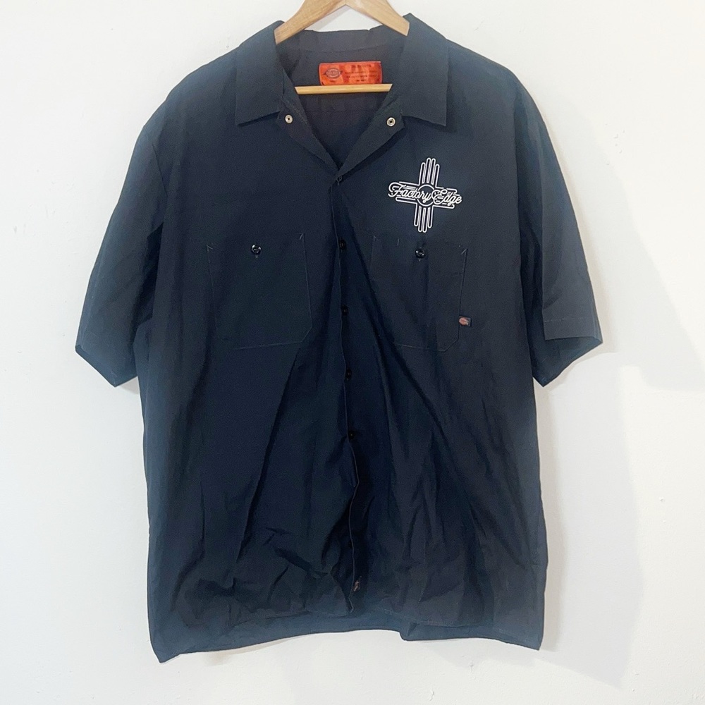 Dickies men's factory edge short sleeve zia road mountain mechanic work shirt